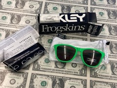 Oakley Frogskins Green Fade Prizm Daily Polarized OO9245-37, 54-17, 138 *New*