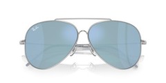 Ray-Ban Reverse Aviator RBR0101S Silver Frame Light Blue Mirror lens 003/GA