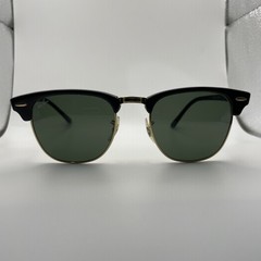 Ray-Ban RB3016 Clubmaster Classic Polished Black & Gold W0365 Sunglasses 140 mm