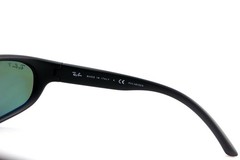 POLARIZED New RAY-BAN PREDATOR Matte Black Wrap Sunglasses RB 4033 601-S/48