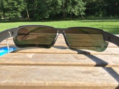 Maxx 8 HD Sunglasses Polarized Matte Gunmetal Mirrored Red Smoke lens 57584
