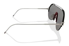 Thom Browne Sunglasses TBS811 03 Silver Titanium/Navy/Red/Grey