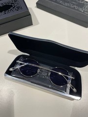 Garrett Leight X Ozzy Sunglasses Platinum Semi-Flat Indigo Brand New Never Worn