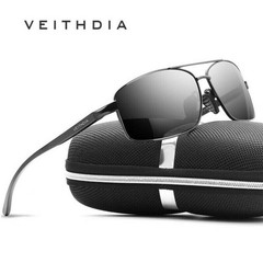 VEITHDIA HD Polarized Photochromic Sunglasses Pilot Men UV400 Driving Glasses
