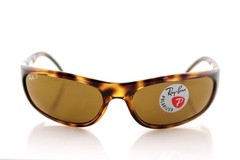 Ray Ban RB4033 642/47 60MM Polarized Genuine Predator Tortoise Wrap Sunglasses