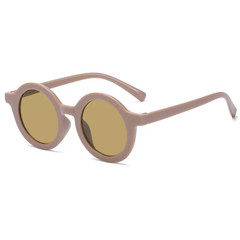 New Fashion round Frame Candy Colored Sunglasses for Baby Retro Solid Color Eye