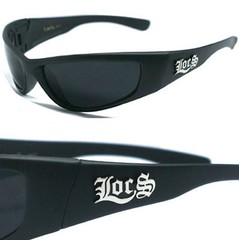 LOCS Biker Sport Gangsta Mens Wrap Around Designer Sunglasses – Matte Black LC53