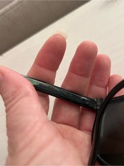 Vintage Bausch & Lomb Ray Ban Cats Black green Nylon Sunglasses Made In France