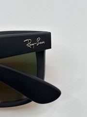Ray-Ban Justin RB4165 Square Sunglasses Black Frame Red Mirrored Read Desc.