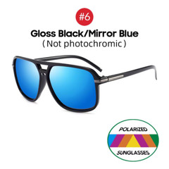 Men Photochromic Night Vision Sunglasses Color Change Transition 2025 Yellow Big