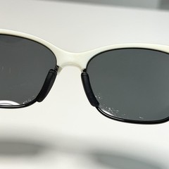 Oakley Sunglasses Pearl White Polarized Gray Lenses 53□16-145 RSVP Made In Italy