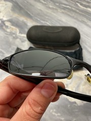 Oakley SQUARE WIRE 2.0 58mm Black Polarized Sunglasses Excellent