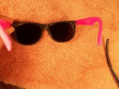 TWO PAIR ADULT UNITED STATES SECRET SERVICE NAME MARKED & USSS LOGOED SUNGLASSES