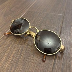 Emporio Armani Sunglasses Gold Round With Case