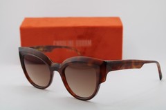 NEW CAROLINE ABRAM PARIS THELMA 506 HAVANA GRADIENT AUTHENTIC SUNGLASSES 52-21