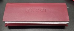 GUCCI GG0062S 003 Aviator Green/Red Unisex Sunglasses with Light Grey Lens 57mm
