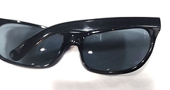 Bolle Acrylex 494 Vintage Black Nylon Oval Sunglasses Frame France NO LENSES