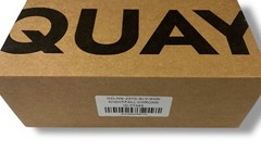 Quay Australia Nightfall Chrome Frame Black Fade Sunglasses Unisex 54mm Shield