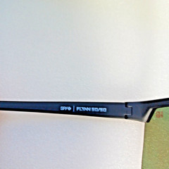 SPY Flynn 5050 Polarized Sunglasses Matte Black Happy Boost Orange Mirror New