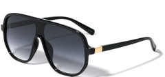 Men Guy Dude Square Sunglasses Shades 100% UV Protection Fashion Flat Black Lens