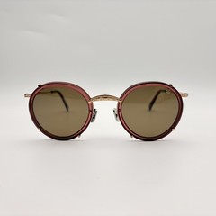 Eyevan 720-E 7010-BR PL Gold Brown Polarized Two Lens Sunglasses 46mm NEW