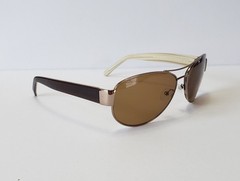 Kirkland Signature Men’s Aviator Sunglasses Tinted Brown Lens Brown Frame 135mm