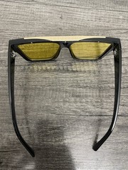 Louis Vuitton Square Men’s Sunglasses Black Frame Yellow Tinted Lens