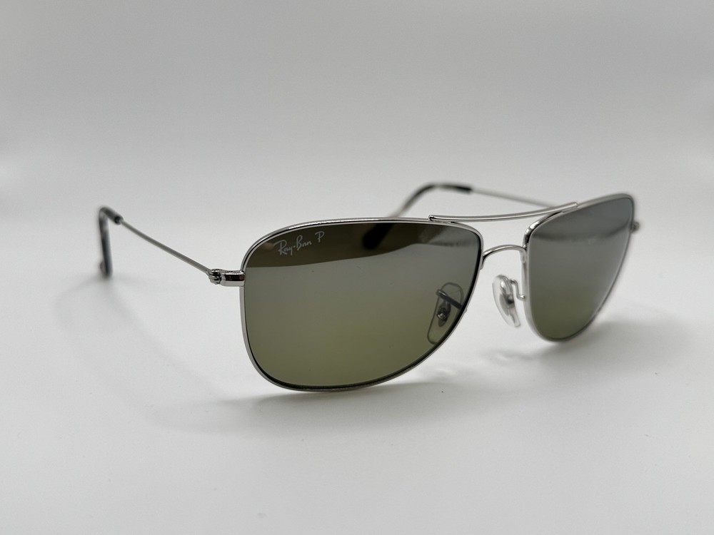 Ray-Ban RB3543 003/5J Chrome/Chrome Chromance Polarized Sunglasses READ DESCR