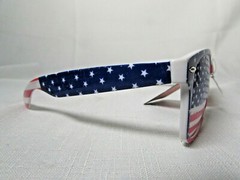 3X AMERICAN FLAG SUNGLASSES PATRIOTIC USA RED WHITE & BLUE MEMORIAL 4TH OF JULY