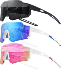 Polarized Sports Sunglasses for Men Women,Driving Fishing Cycling Mountain Bike