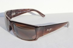 MAUI JIM World Cup POLARIZED Sunglasses H266-01 Choco Stripe Fade/Bronze HCL NEW