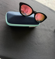 NEW Rheos Faris Floating Polarized Sunglasses – Mirrored Gunmetal Rose – Womens