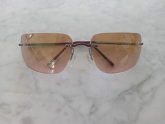 Sunglasses by SAMA Eyewear Model RUSH -88 in Brown Color Rimless