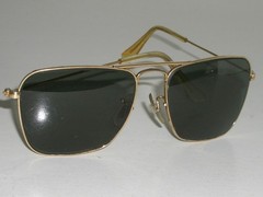 1970’s 52[]16mm VINTAGE B&L RAY-BAN GEP G15 UV SMALL CARAVAN AVIATOR SUNGLASSES