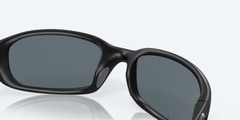Costa Del Mar Brine Matte Black / Blue Mirror 580P Polarized 59 mm Sunglasses