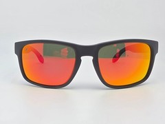 Blenders Canyon Red Strike Matte Black Frame Polarized Red Mirror Sunglasses