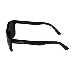 BOLLE 473 RETRO WRAP SHINY BLACK POLARIZED TNS GREY SUNGLASSES 12065 NEW ITALY