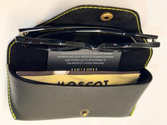 Moscot Miltzen Black with Custom Made Tints Demin Blue Sunglasses 49mm