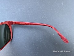 Authentic RAY BAN B&L Cats Sunglasses 56mm Red Nylon France Frame Glass Lenses
