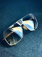 CAZAL Sunglasses MOD.9051 COL.001 Germany Gold Black Eyewear Men’s Accessories