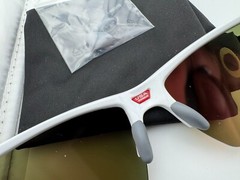 OAKLEY FLAK 2.0 XL POLISHED WHITE W/ RUBY RED POLARIZED GALAXY SUNGLASSES OO9188