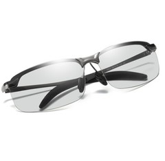 2pcs Men Photochromic Polarized Sunglasses Transition Lens Driving UV400 Glasses