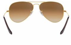 Ray Ban Aviator RB3025 Sunglasses,Light Brown,Gradient Lenses,Unisex.