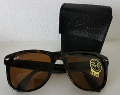 Italy RAY-BAN Mock Tortoise WAYFARER SUNGLASSES folding RB4105 710 54mm