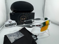 OAKLEY FLAK 2.0 XL POLISHED WHITE W/ RUBY RED POLARIZED GALAXY SUNGLASSES OO9188