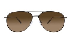 Salvatore Ferragamo AVIATOR 60MM Gunmetal Frame Sunglasses. SF201S 035