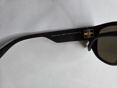 MYKITA MYLON TRINITY MD22 EBONY BROWN COL 322 w RAW GREEN SOLID LENS SUNGLASSES