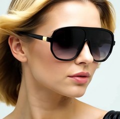 Square Celebrity Fashion Disign Big Flat Single Lens Sunglasses Classic Gkasses