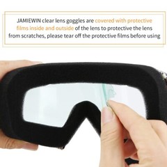 ATV Dirt Bike Goggles Clear Lens Anti-Fog UV Dustproof for Men Women Youth