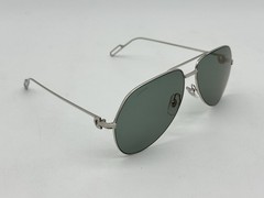 PREMIERE C DE CARTIER PILOT SHAPE SLVR SUNGLASSES CT0110S NEW 100% GENUINE $1425